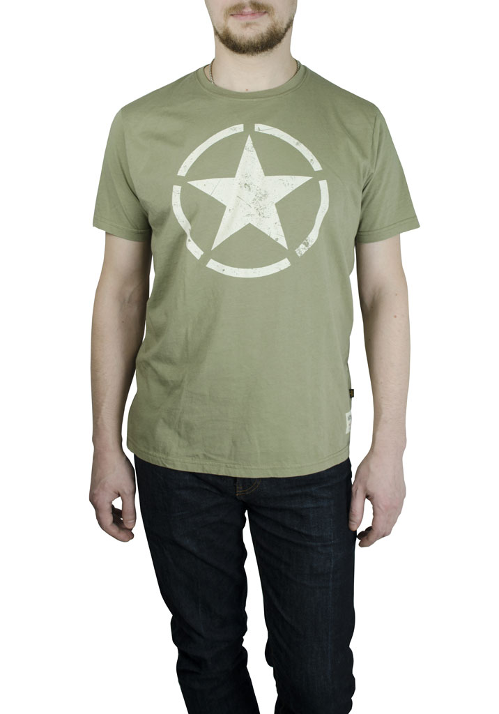 Футболка ALPHA INDUSTRIES STAR T olive 