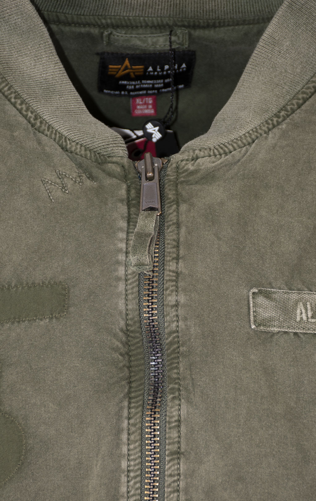 Ветровка ALPHA INDUSTRIES RIP AND REPAIR FLIGHT JACKET L-2B SS 24 m OG-107 green 