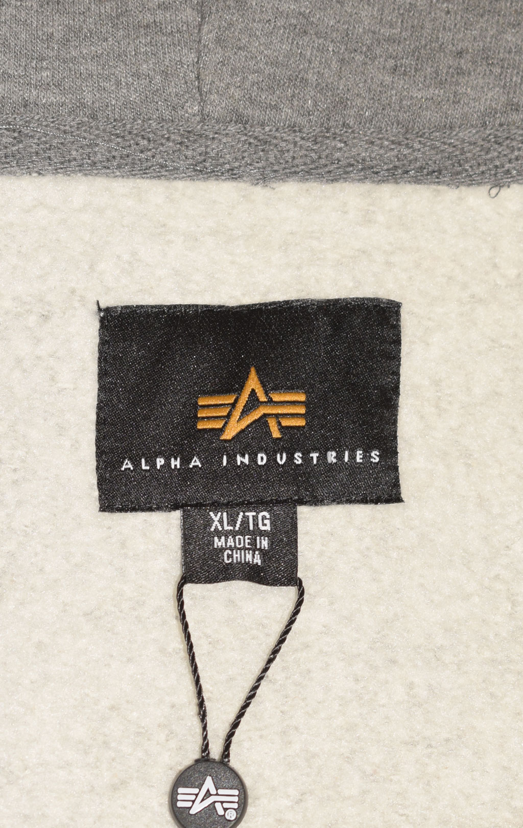 Толстовка ALPHA INDUSTRIES NASA SPACE SHUTTLE HOODIE medium charcoal heather 