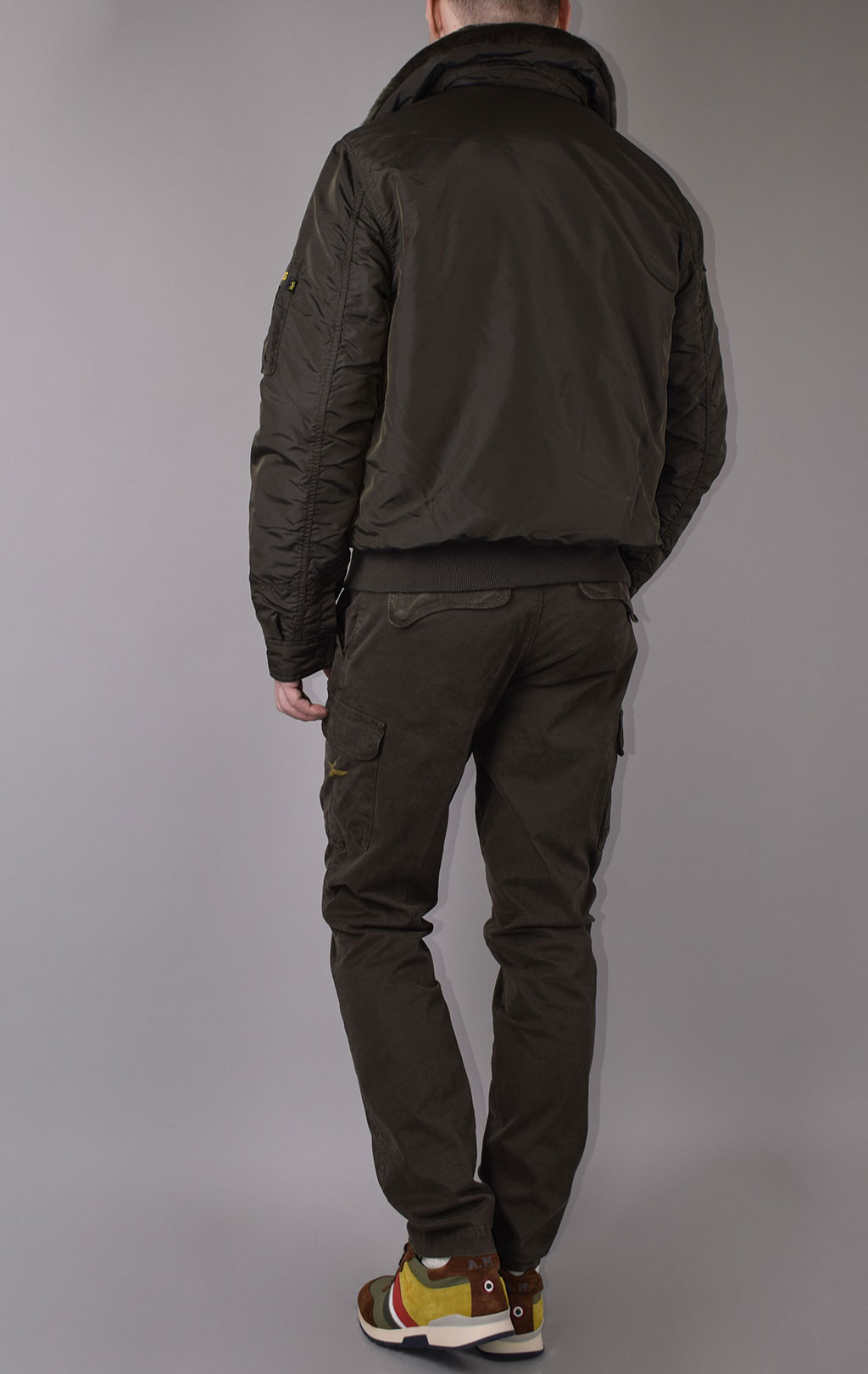 Куртка-пилот ALPHA INDUSTRIES AIR FRAME B-15 rep. grey 