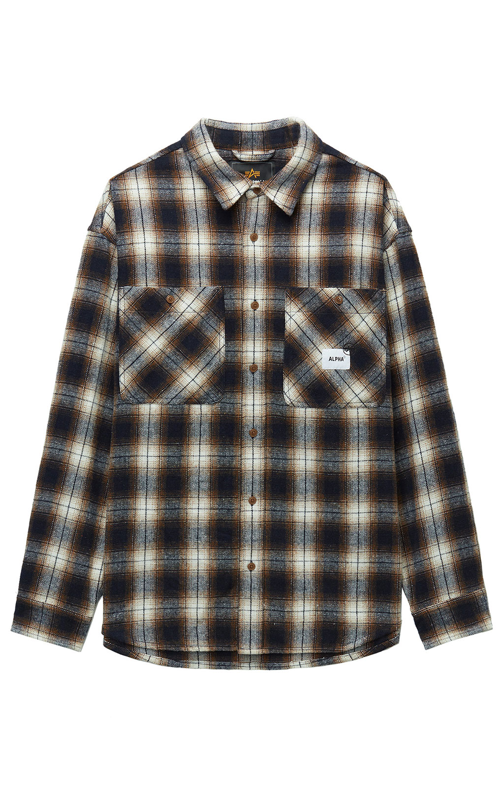 Рубашка ALPHA INDUSTRIES UNFRM FLANNEL SHIRT FW 25/26 rust M001120 