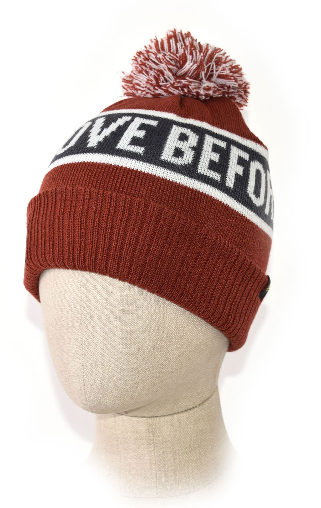 Шапка ALPHA INDUSTRIES RBF BOBBLE BEANIE red 