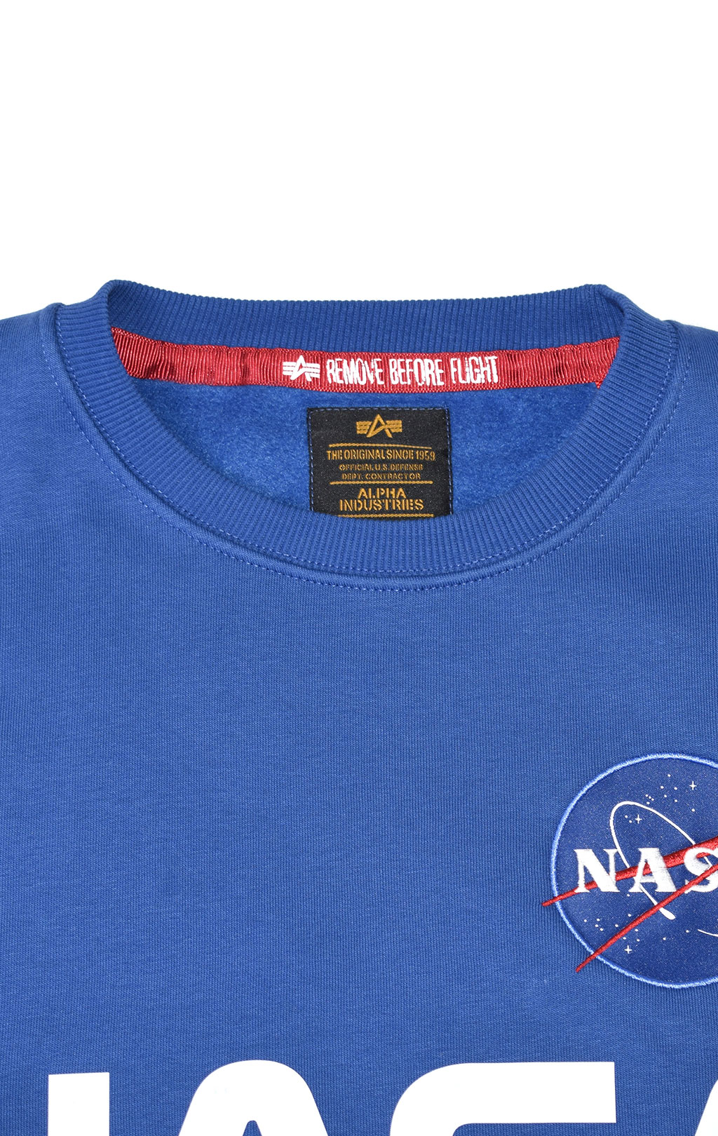 Свитшот ALPHA INDUSTRIES NASA reflective NASA blue 