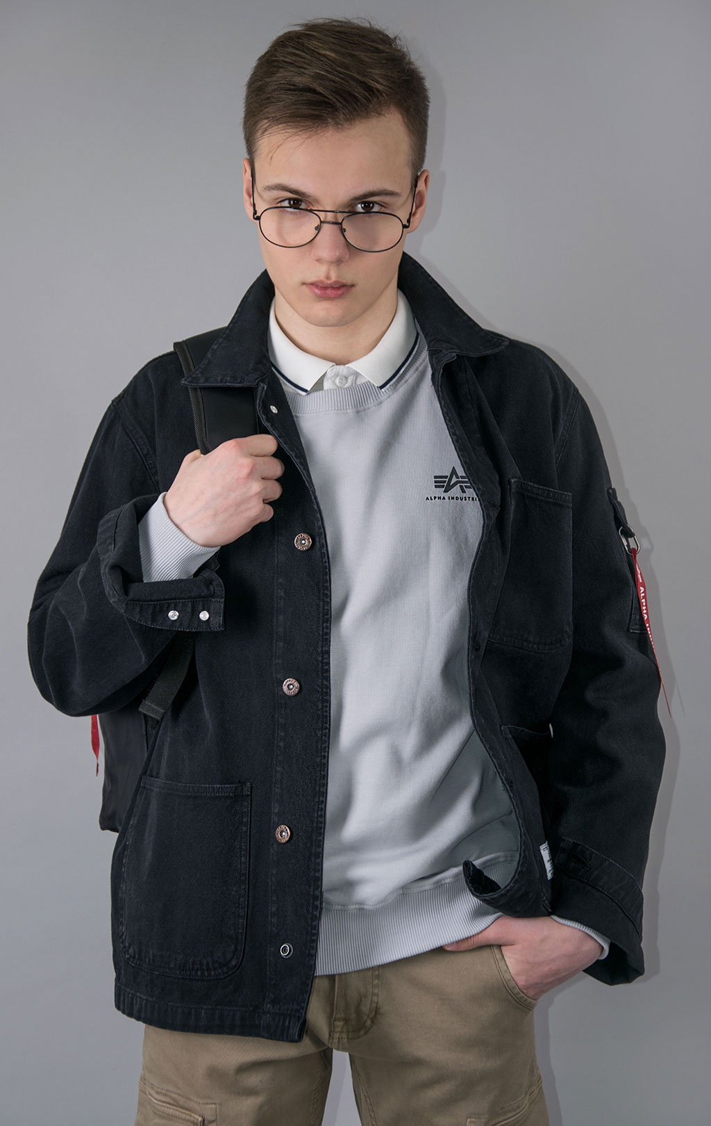 Ветровка ALPHA INDUSTRIES UTILITY CHORE COAT N-3 SS 23 m black 