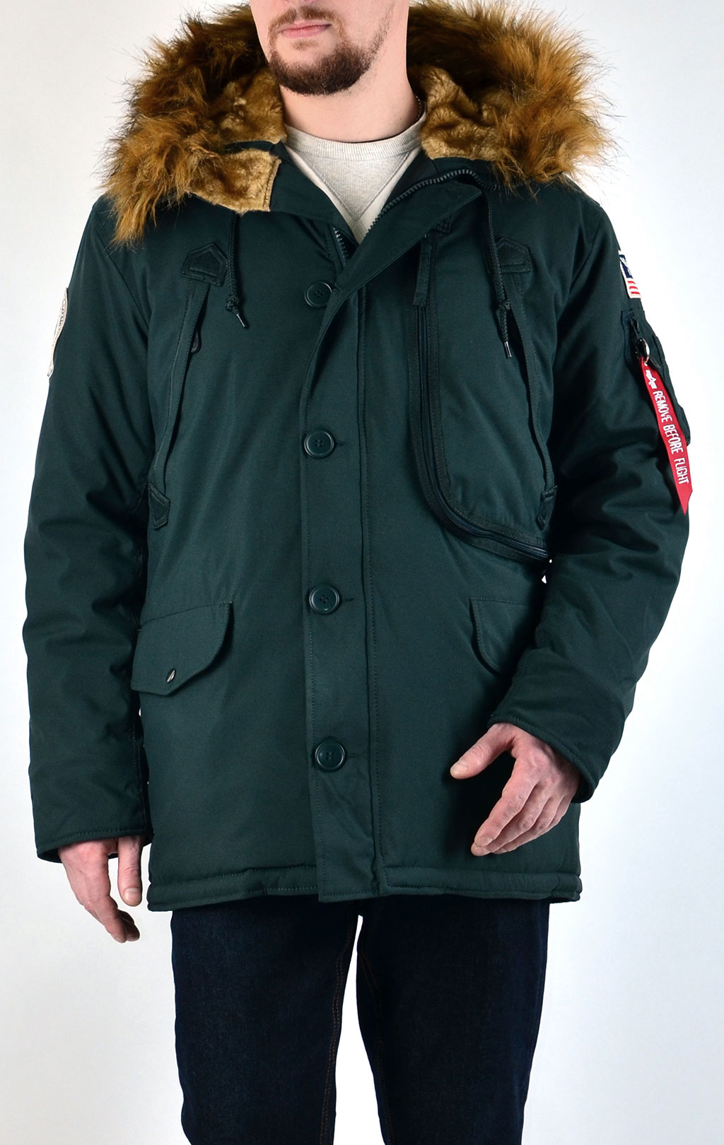 Аляска ALPHA INDUSTRIES POLAR dark petrol 