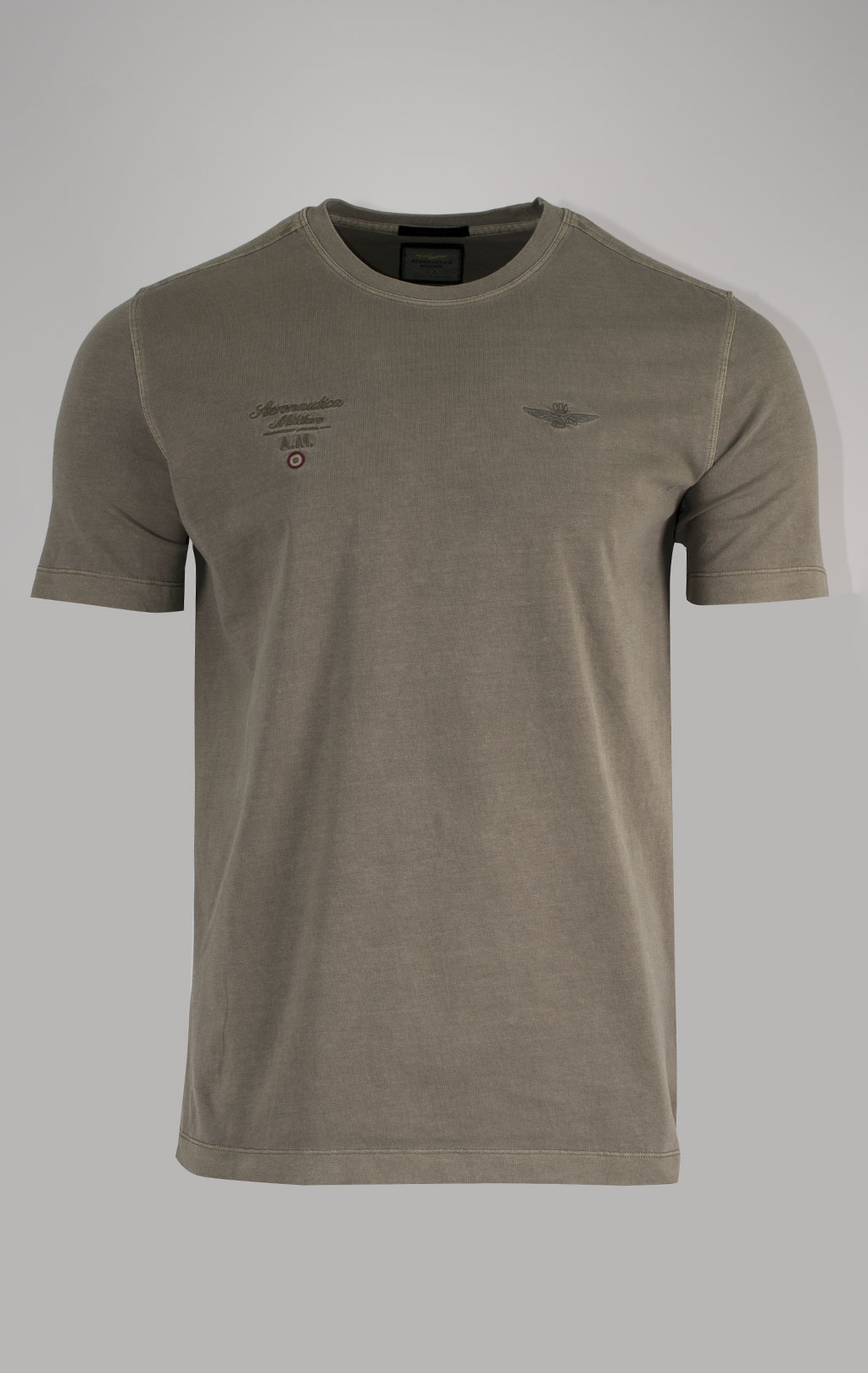 Футболка AERONAUTICA MILITARE big size SS 25 m/TR military olive washed (TS 2392) 