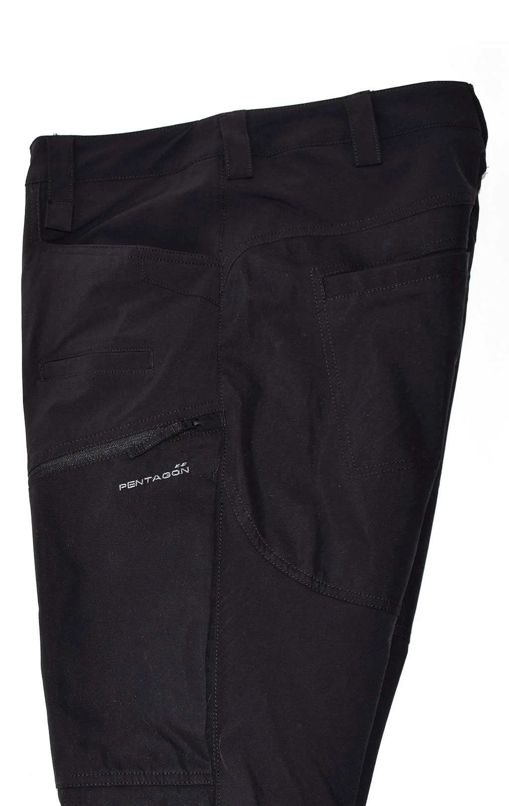 Брюки тактические Pentagon RENEGADE SAVANNA big size хлопок75%/нейлон25% stretch black 05045 