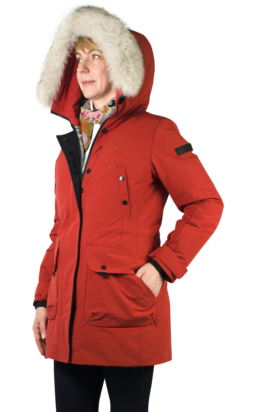 Женская аляска-пуховик PEUTEREY BOAIRE rosso 