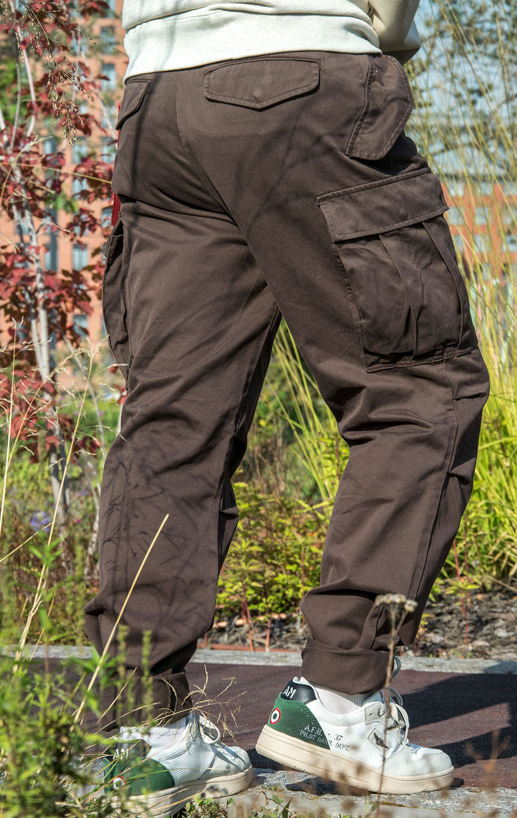 Брюки-карго парашюты ALPHA INDUSTRIES M-65 PANT плотные FW 23/24 chocolate 