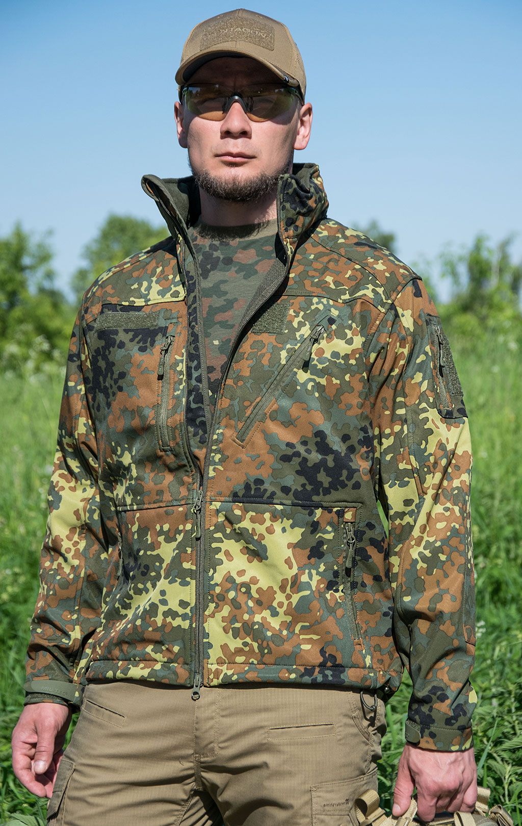 Куртка тактическая Mil-Tec SCU 14 Soft Shell flecktarn 