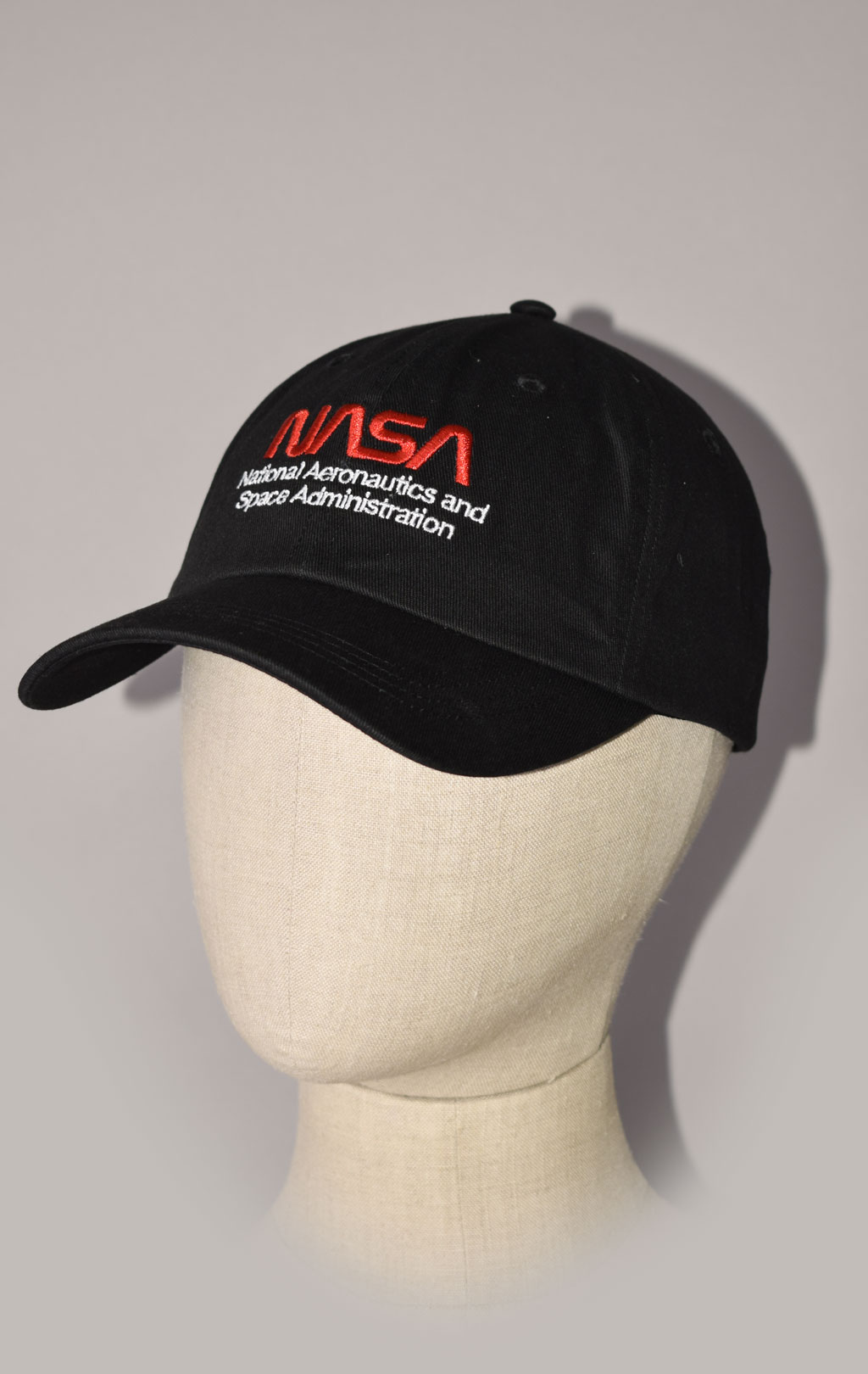 Бейсболка ALPHA INDUSTRIES NASA WORM LOGO CAP SS 23 black 