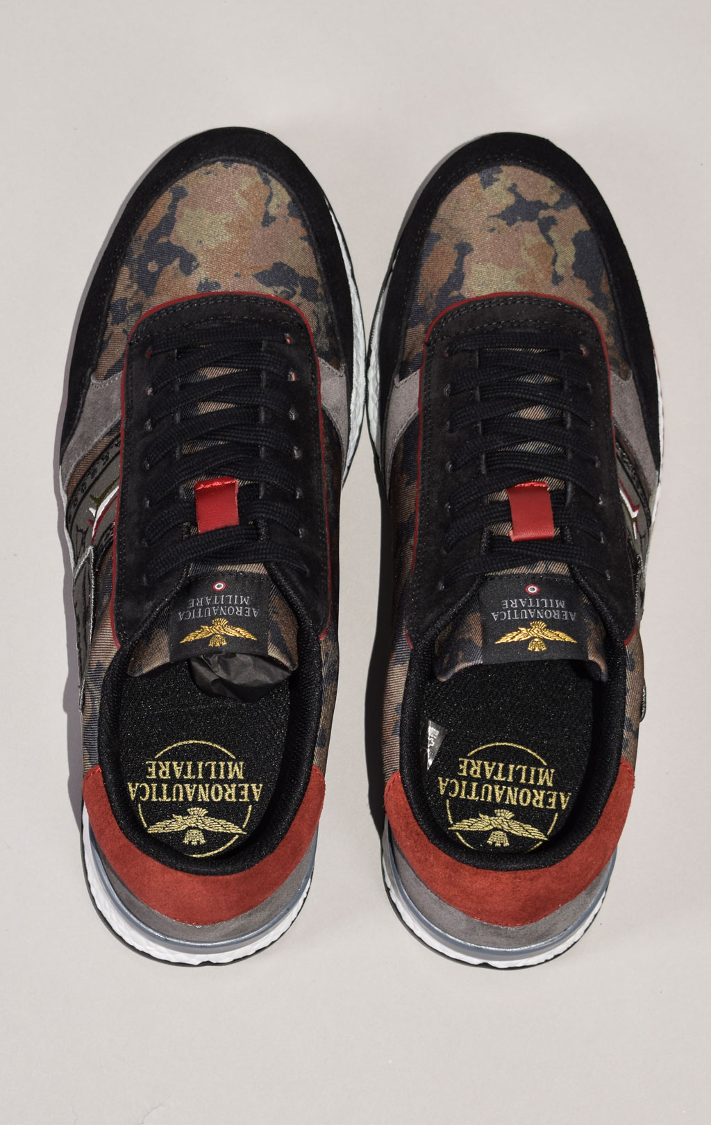 Кроссовки AERONAUTICA MILITARE SS 22 m/PT camouflage/grigio medio (SC 202) 
