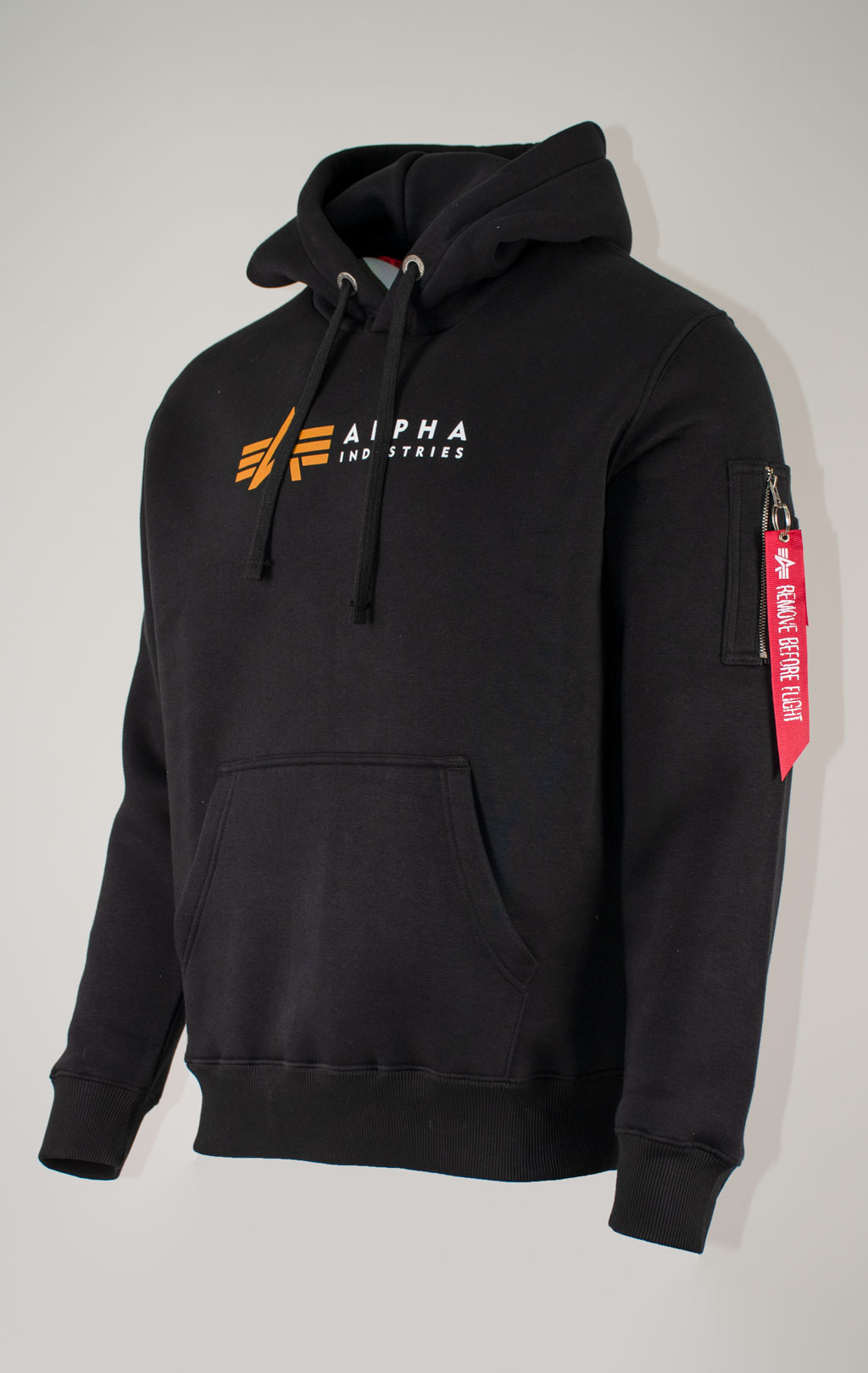 Толстовка ALPHA INDUSTRIES ALPHA LABEL HOODY black 