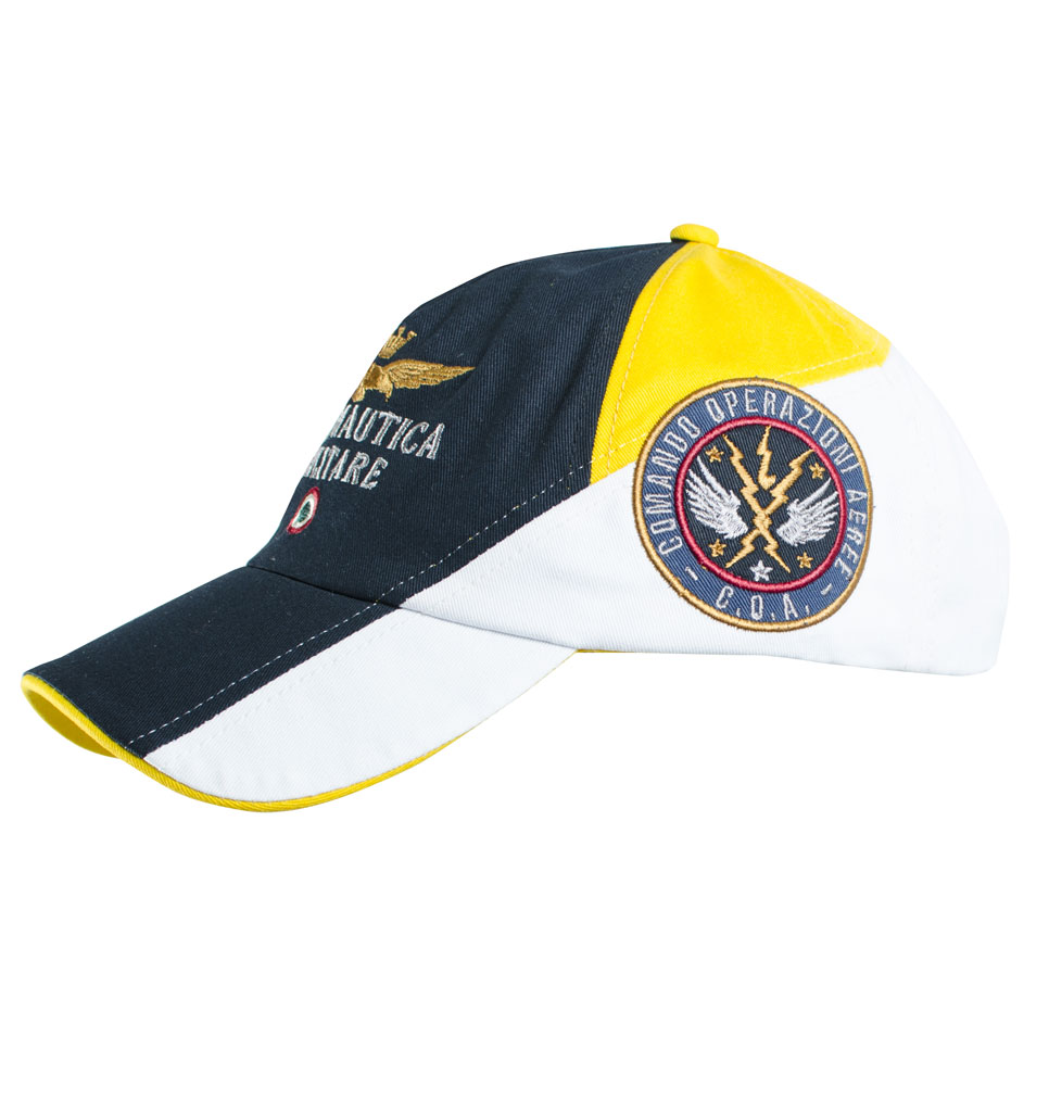 Бейсболка AERONAUTICA MILITARE blue bianco giallo (HA 945) 