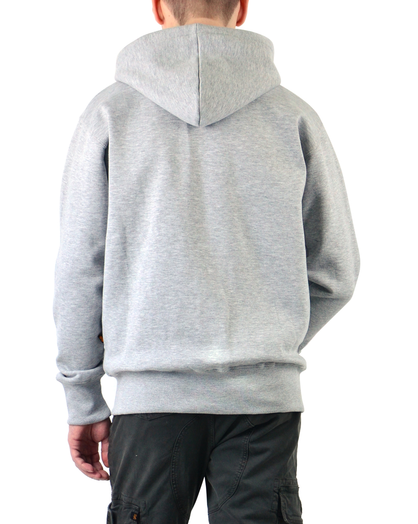 Толстовка ALPHA INDUSTRIES BIG A CLASSIC ZIP HOODY grey heather 