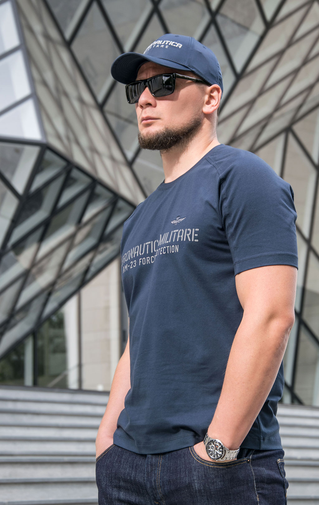 Футболка AERONAUTICA MILITARE FW 23/24/TR dark blue (TS 2149) 