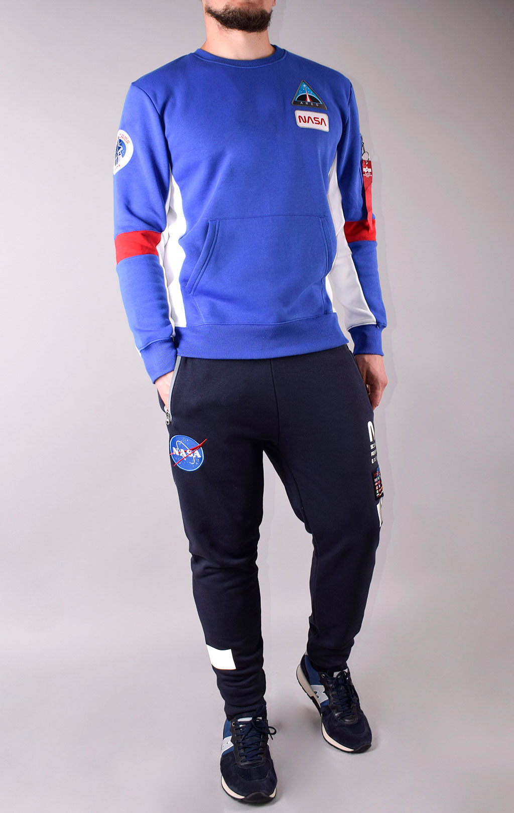 Свитшот ALPHA INDUSTRIES NASA SPACE CAMP SWEATER nautical blue 