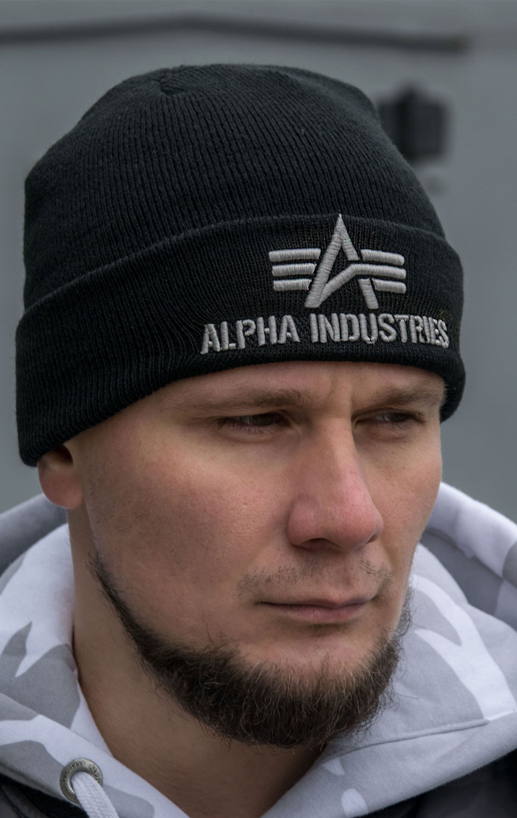 Шапка ALPHA INDUSTRIES 3D BEANIE black 