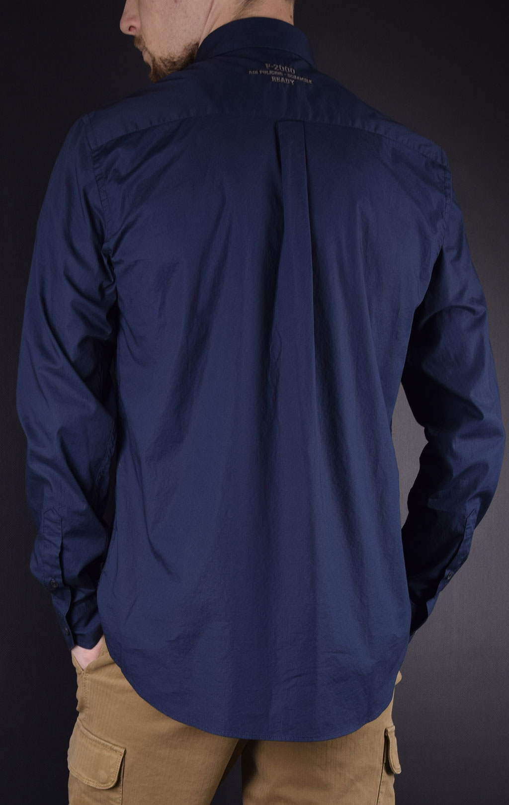 Рубашка AERONAUTICA MILITARE blue navy (CA 1071) 