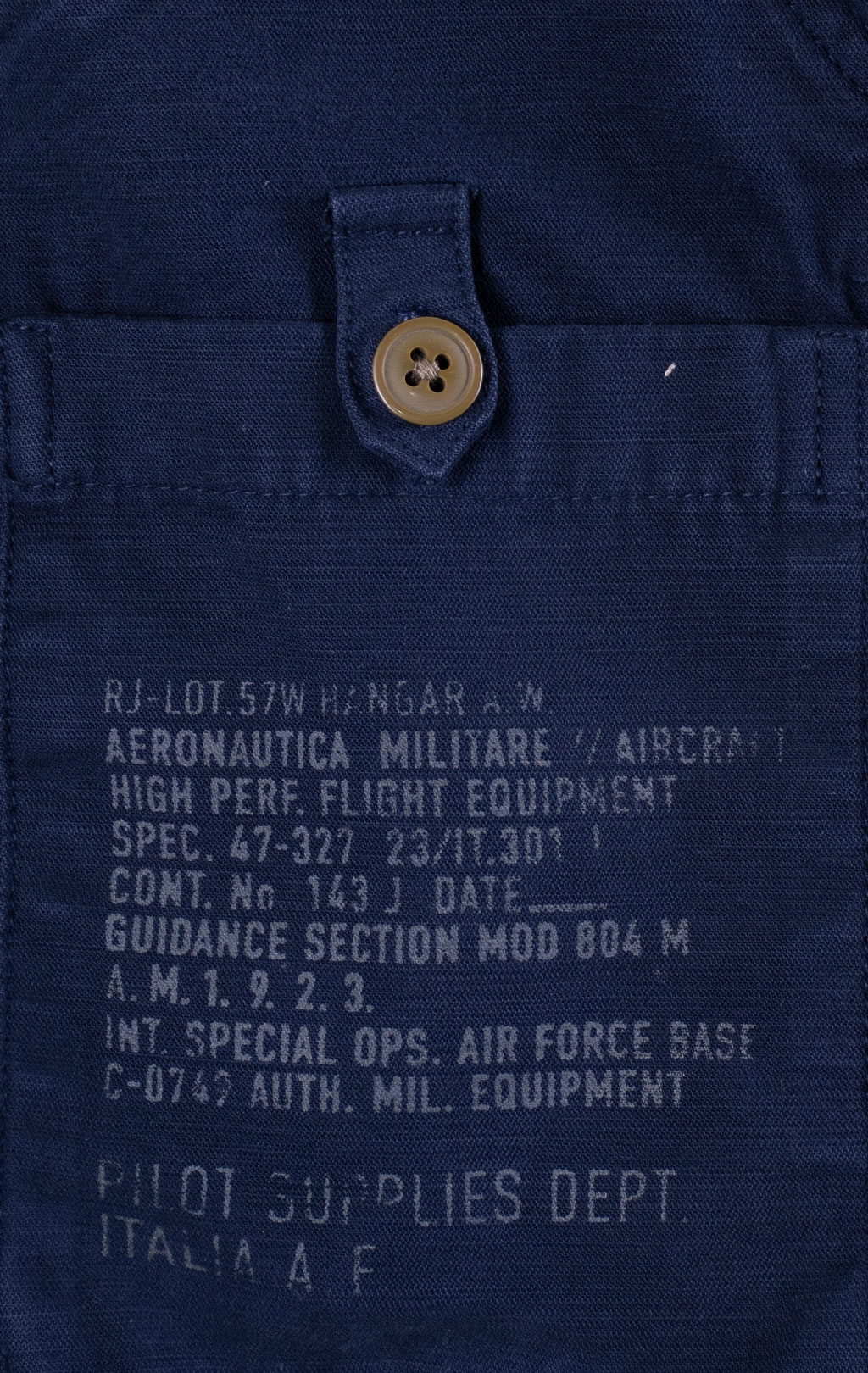 Ветровка-бомбер AERONAUTICA MILITARE big size SS 26/IN blue navy (AB 3042) 