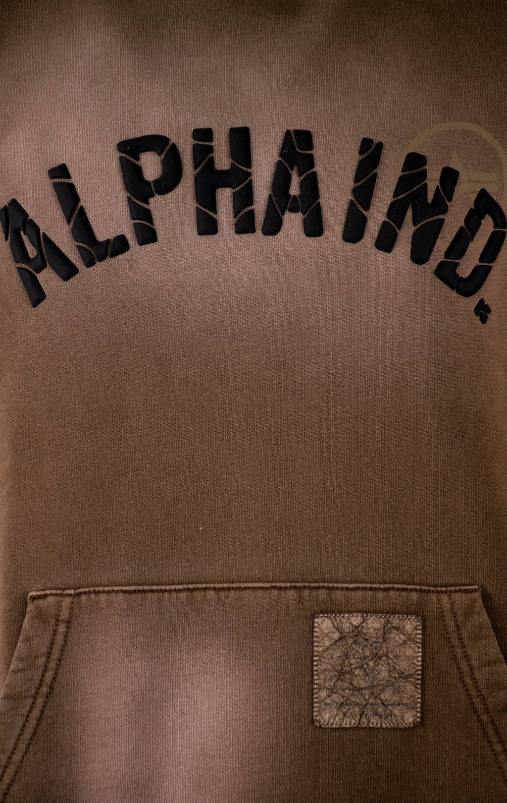 Толстовка ALPHA INDUSTRIES UNFRM WASHED ALPHA IND HOODIE FW 25/26 rust M001132 