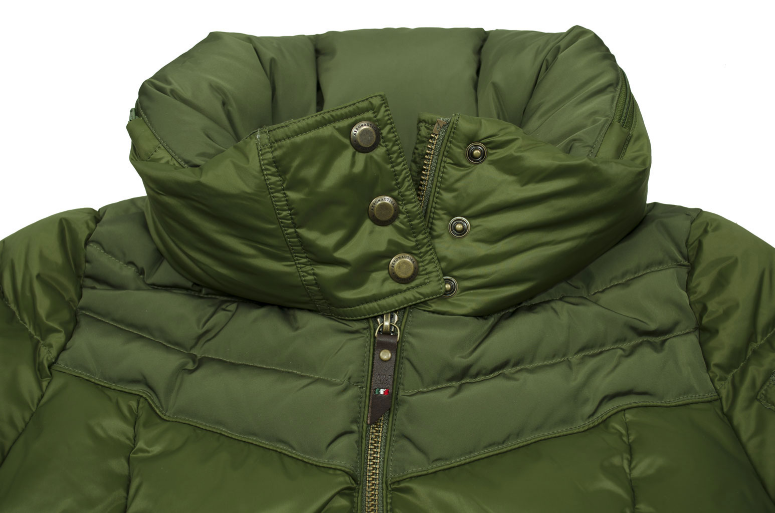 Женская куртка AERONAUTICA MILITARE пух/нейлон verde (AB 1498) 