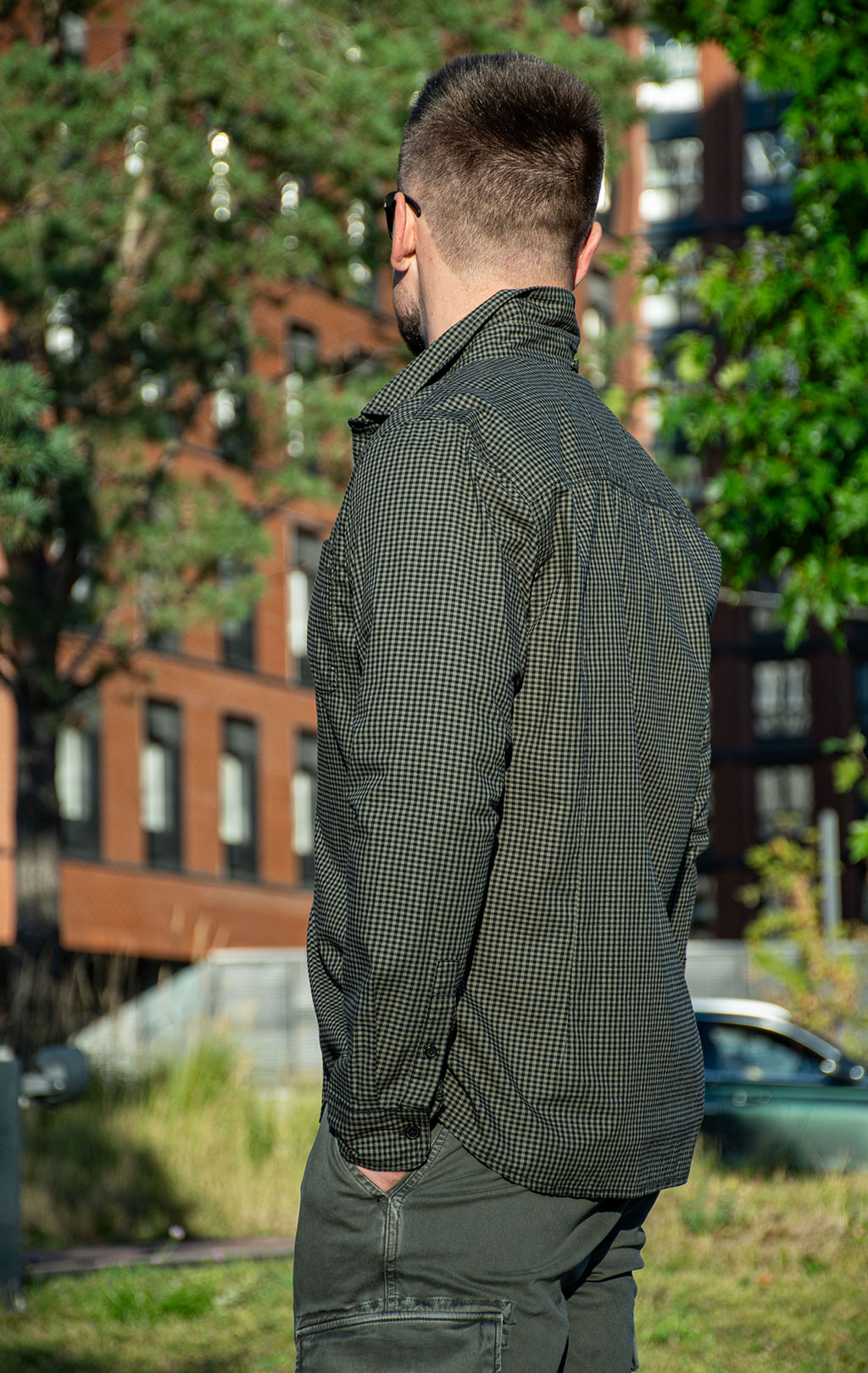Рубашка AERONAUTICA MILITARE FW 26/27/IN green small checked (CA 1333) 