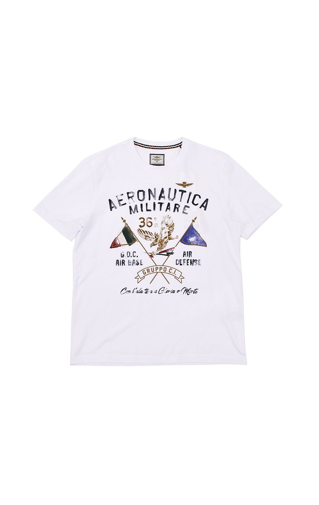 Футболка AERONAUTICA MILITARE SS 21/TR off white (TS 1860) 