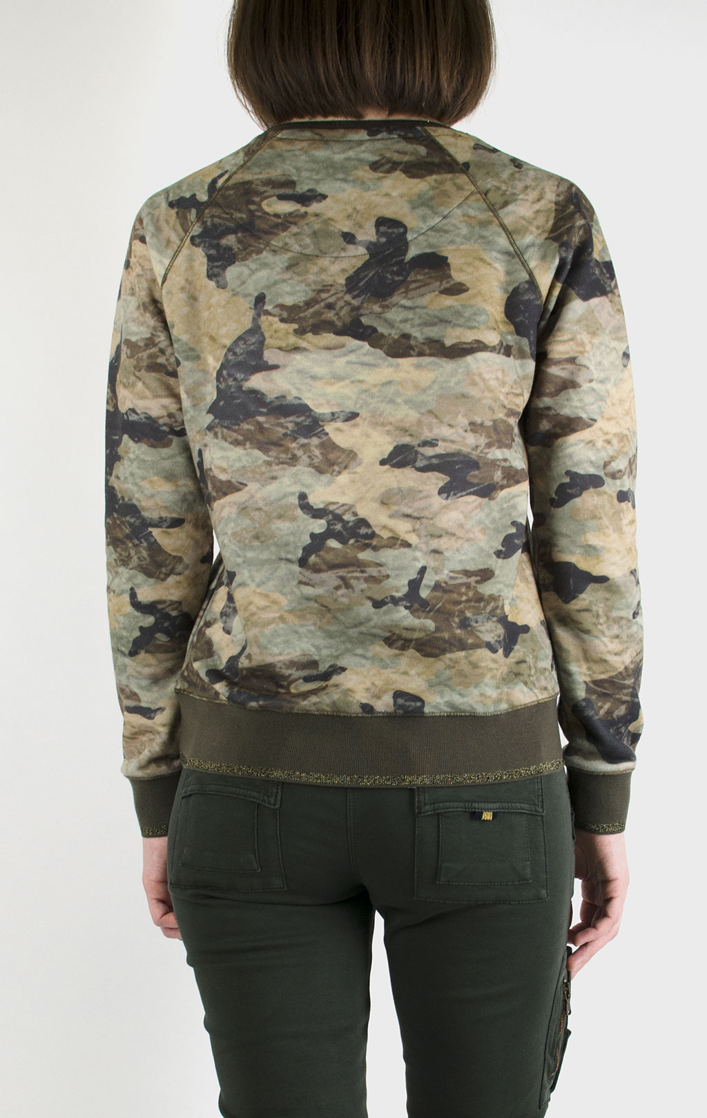 Женский свитшот AERONAUTICA MILITARE camouflage beige (FE 1224) 