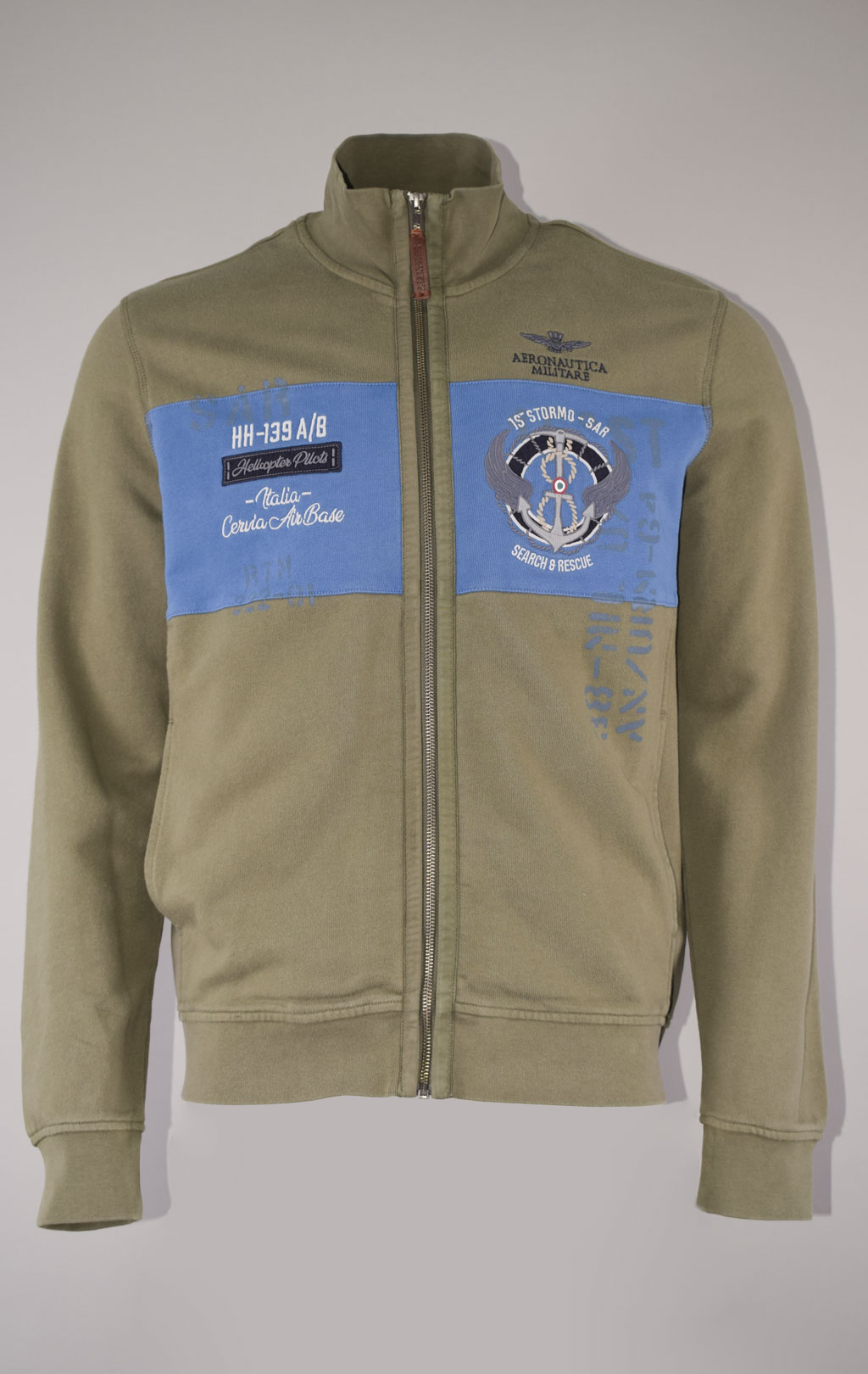 Олимпийка AERONAUTICA MILITARE SS 23/TR verde (FE 1764) 