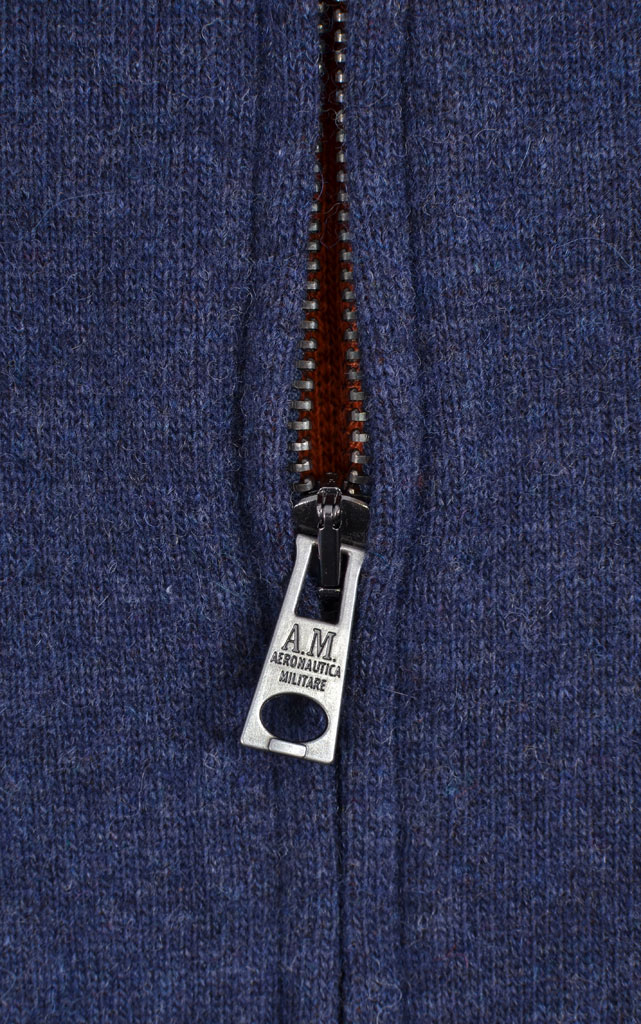 Толстовка с капюшоном AERONAUTICA MILITARE melange jeans (AM 1317) 