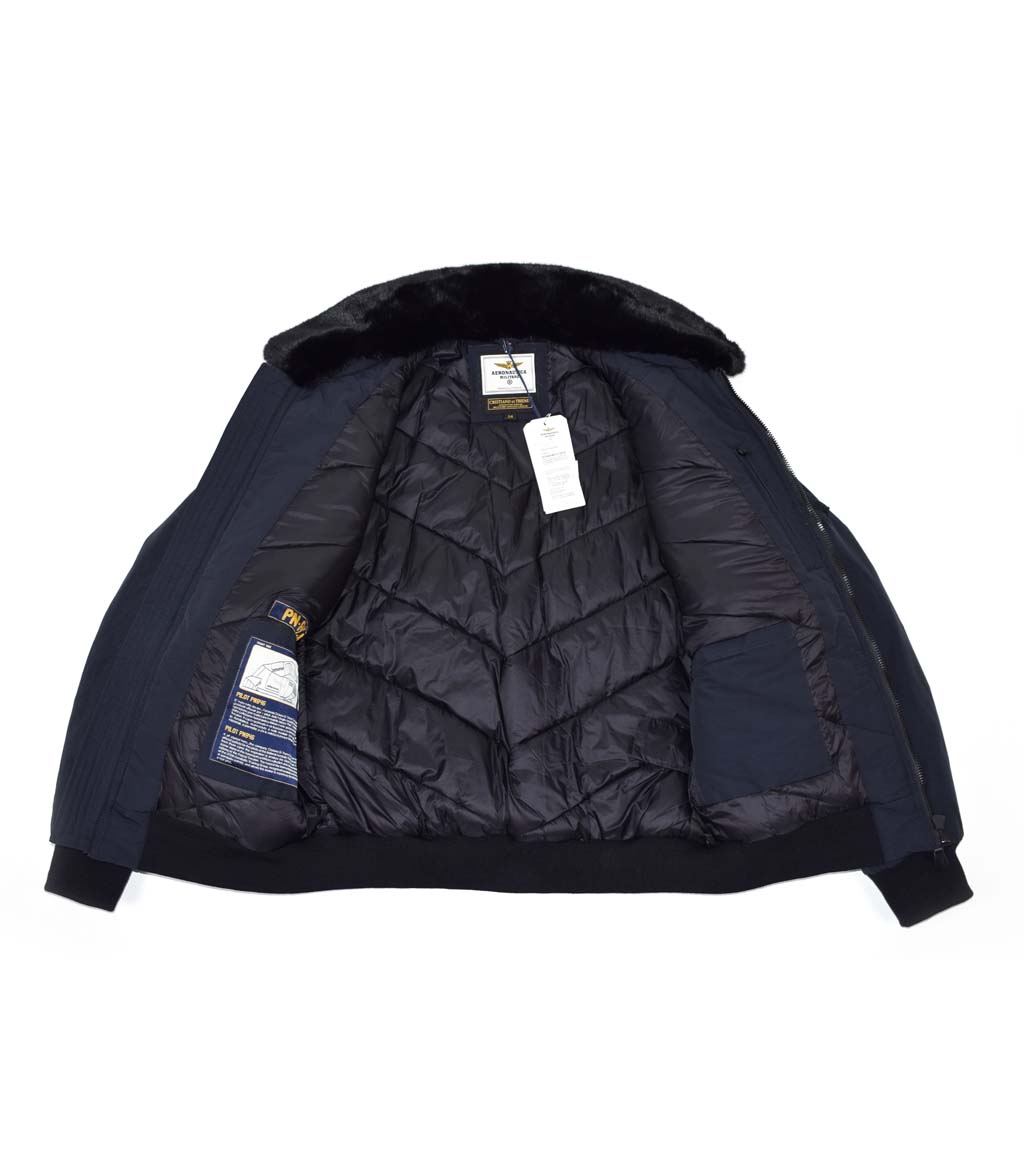 Куртка-пилот AERONAUTICA MILITARE FW 20/21/CN blue navy (AB 1907) 