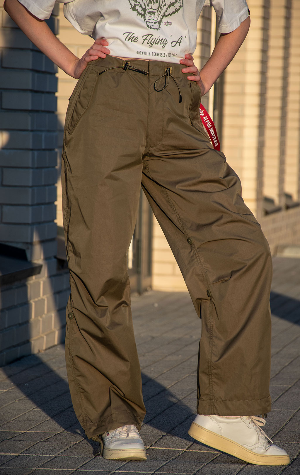 Брюки-карго парашюты ALPHA INDUSTRIES PARACHUTE PANTS SS 24 m OG-107 green 