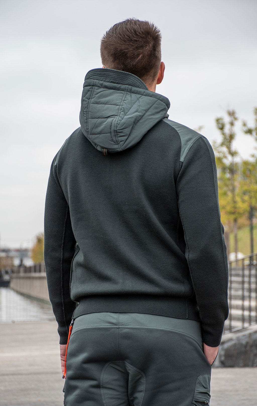 Толстовка с капюшоном PARAJUMPERS DOMINIC FW 24/25 green gables 