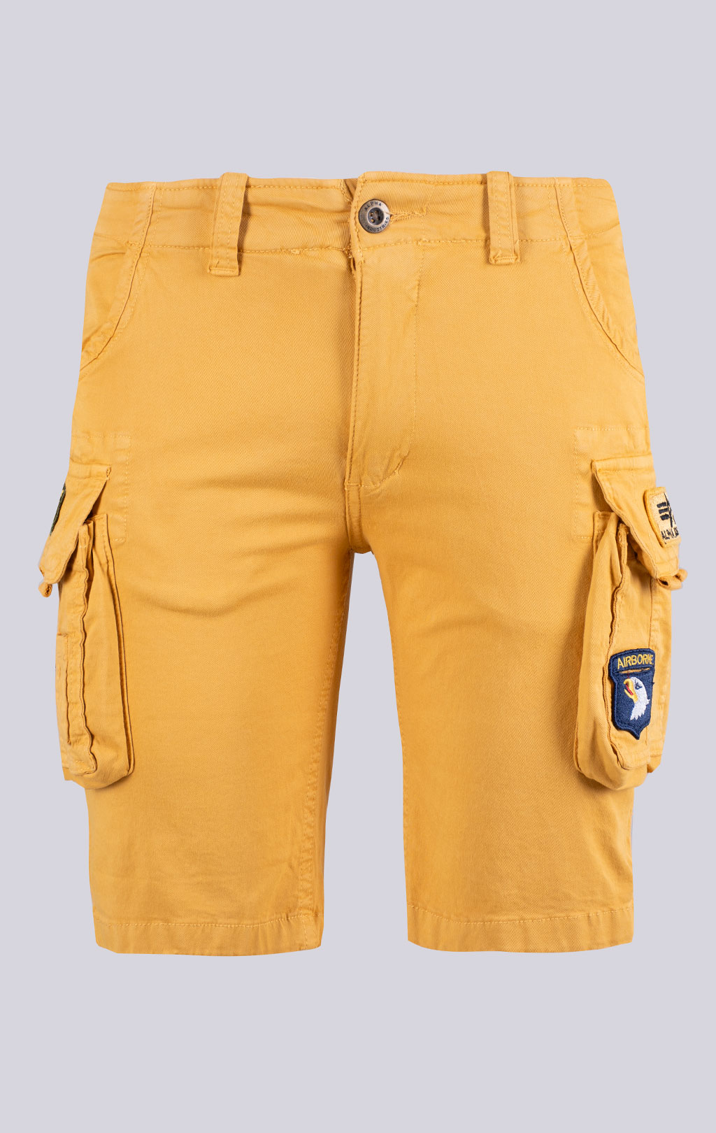 Шорты карго ALPHA INDUSTRIES CREW SHORT PATCH wheat 