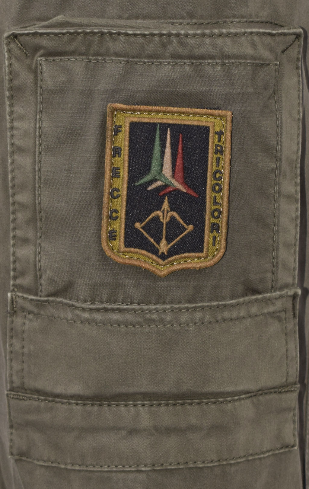Брюки-карго AERONAUTICA MILITARE ANTI-G плотные FW 23/24/AL verde militare (PA 1557) 