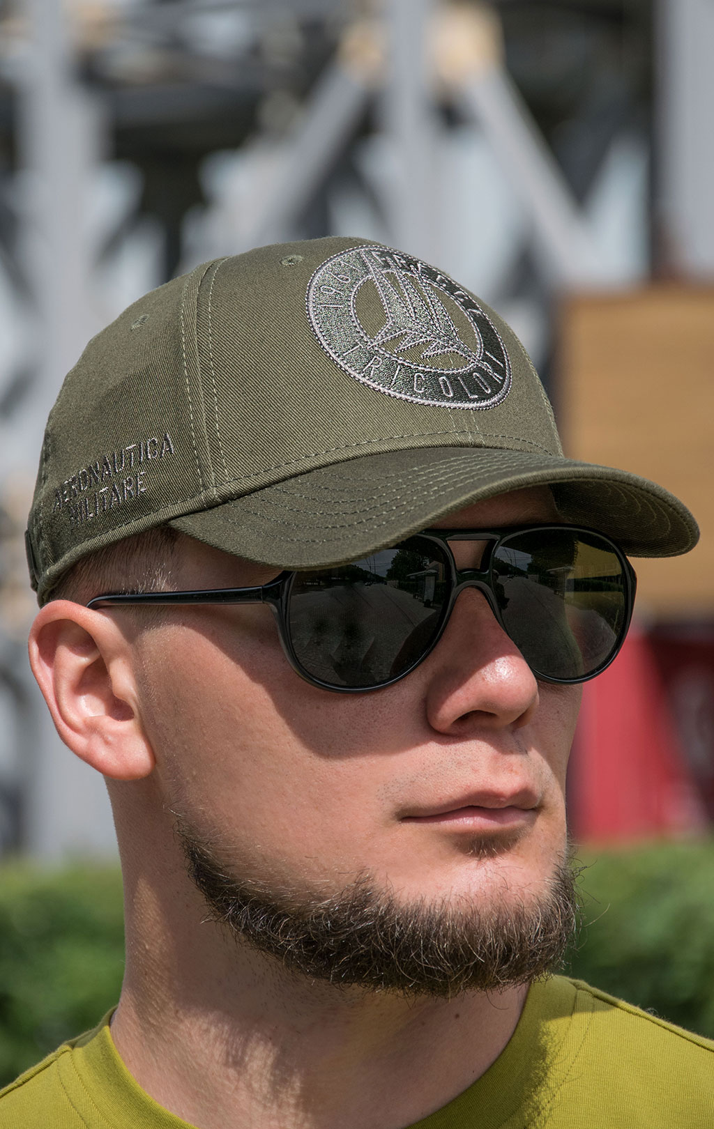 Бейсболка AERONAUTICA MILITARE FW 21/22/CN verde militare (HA 1092)
