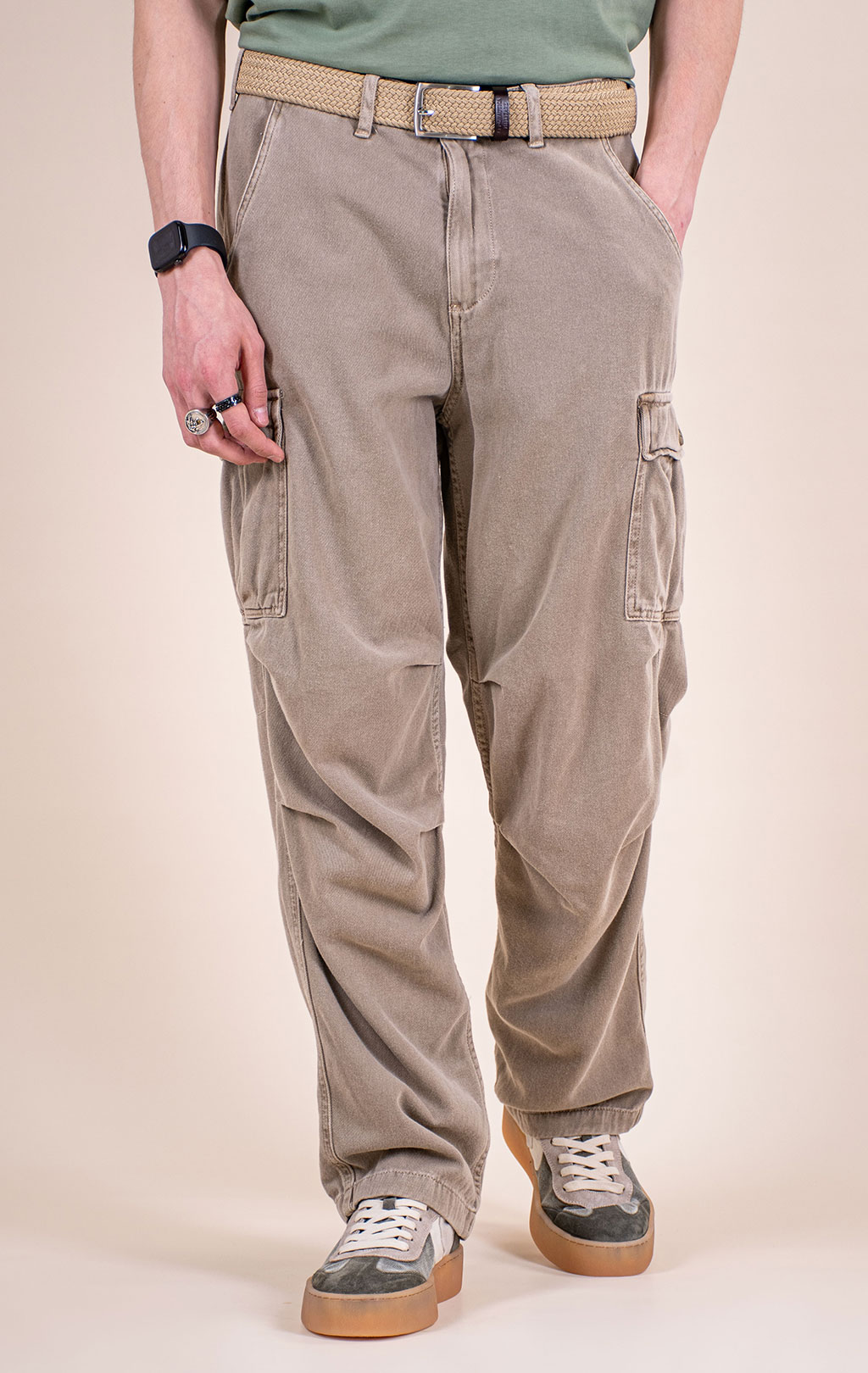 Брюки-карго ALPHA INDUSTRIES BDU CARGO PANT SS 26 vintage khaki 