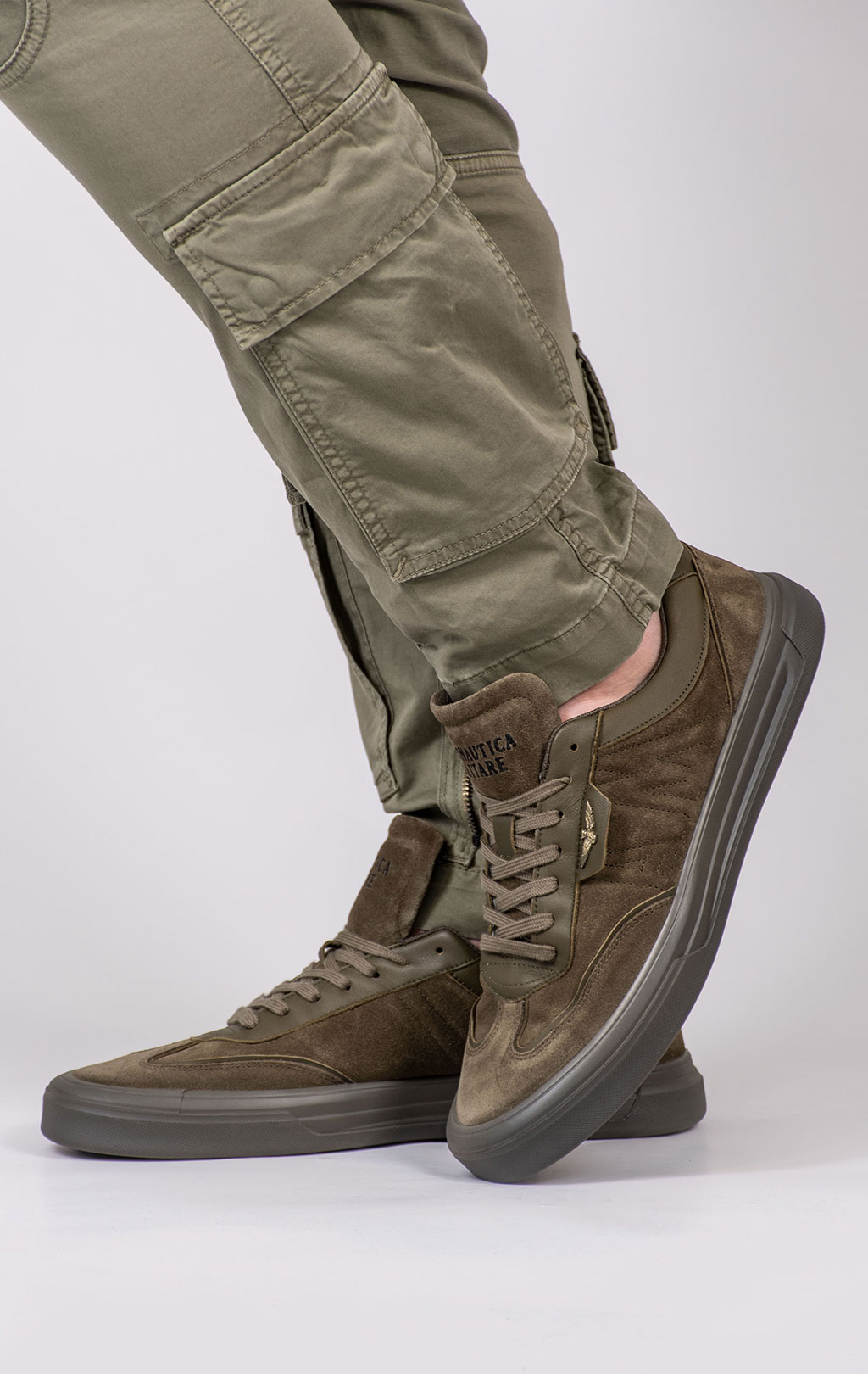 Сникеры AERONAUTICA MILITARE SS 25 m/PT oliva (SC 264) 