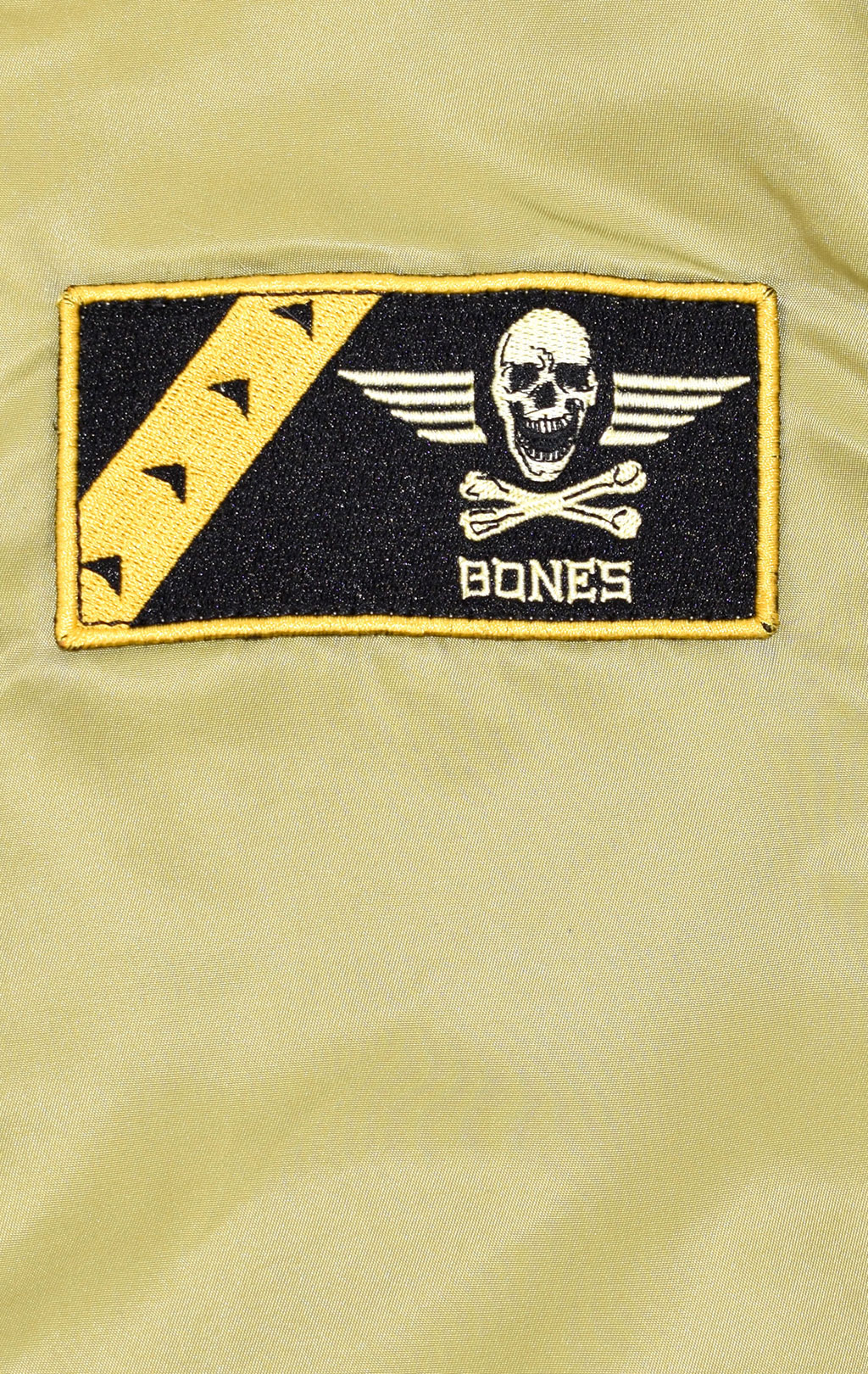 Ветровка-бомбер ALPHA INDUSTRIES FEAR THE BONES BATTLEWASH L-2B neon yellow 
