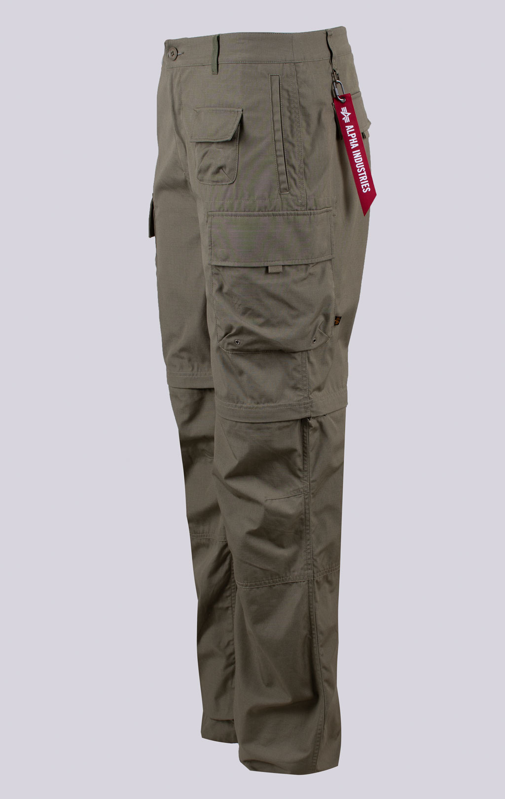 Брюки-шорты ALPHA INDUSTRIES CONVERTIBLE CARGO PANT SS 24 m OG-107 green 