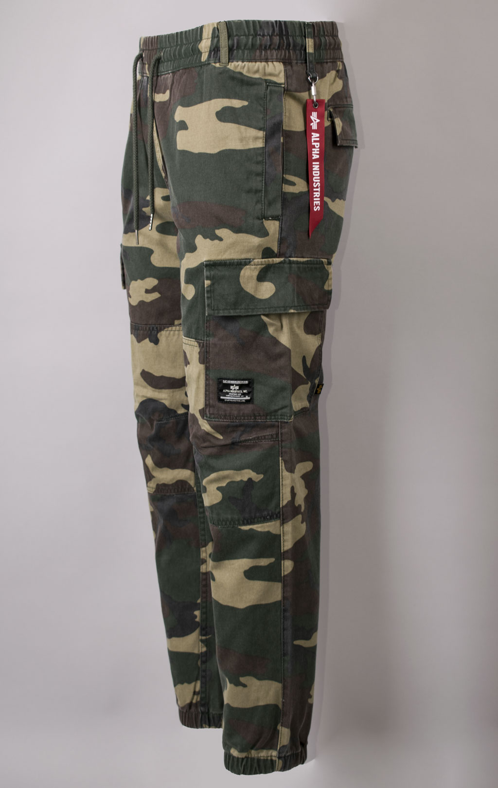 Брюки джоггеры ALPHA INDUSTRIES COTTON JOGGER FW 23/24 camo woodland 