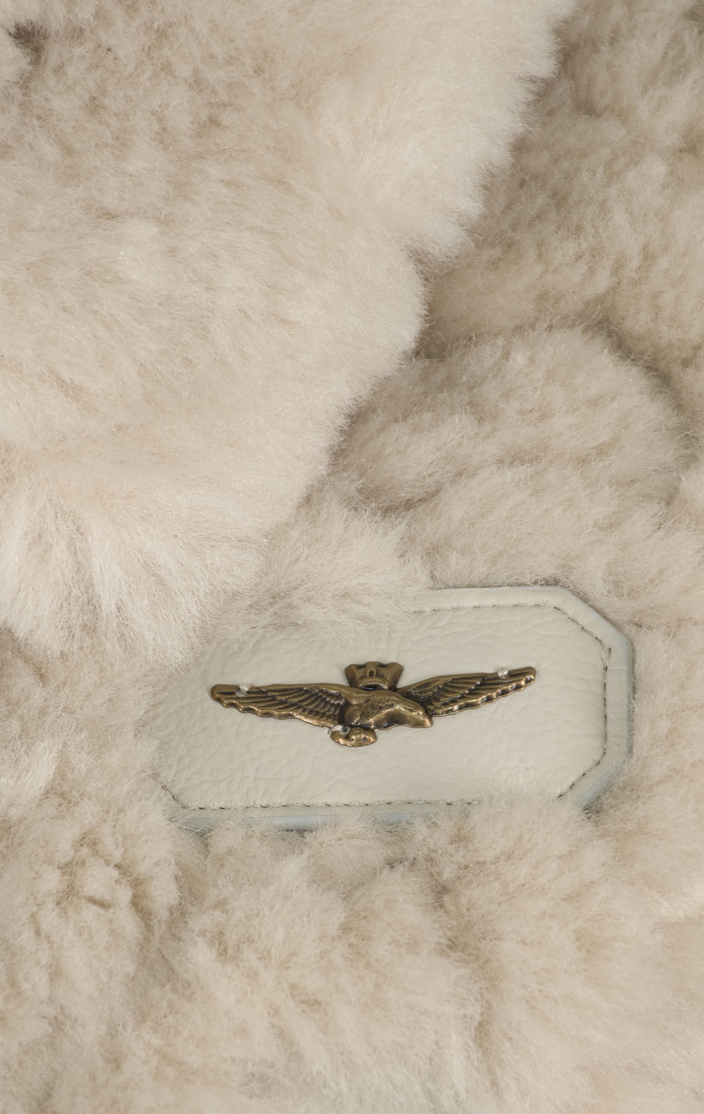 Женское пальто меховое AERONAUTICA MILITARE FW 24/25/CN vaniglia (AB 2963) 