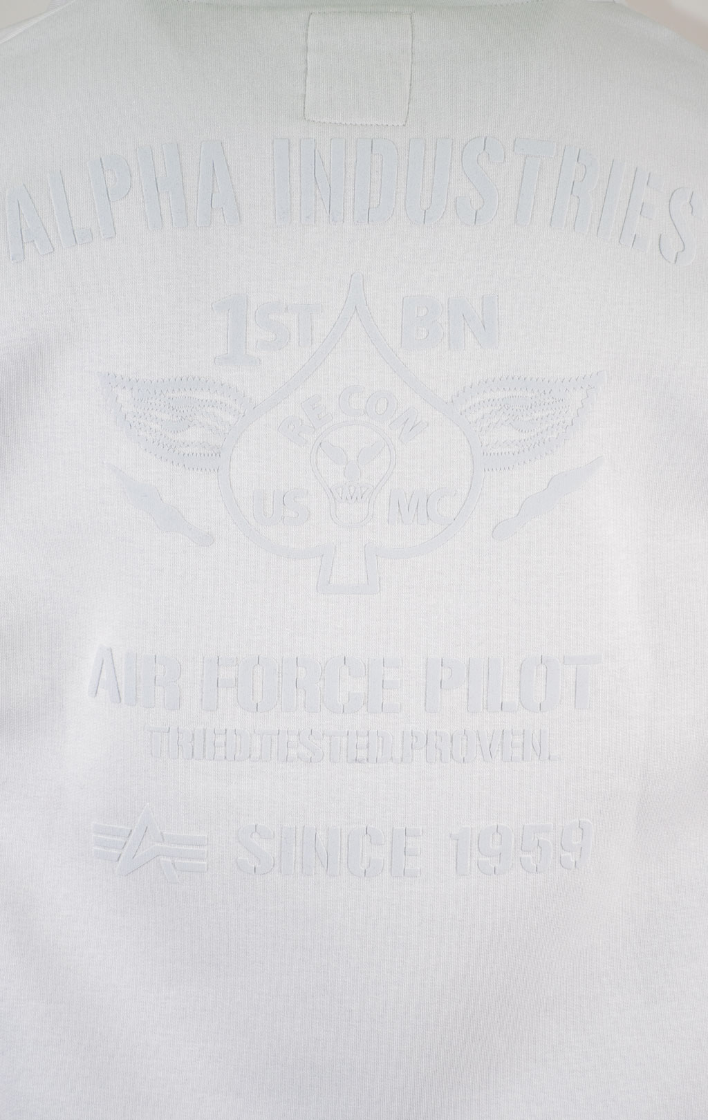Толстовка ALPHA INDUSTRIES AIR FORCE HOODY pastel grey 