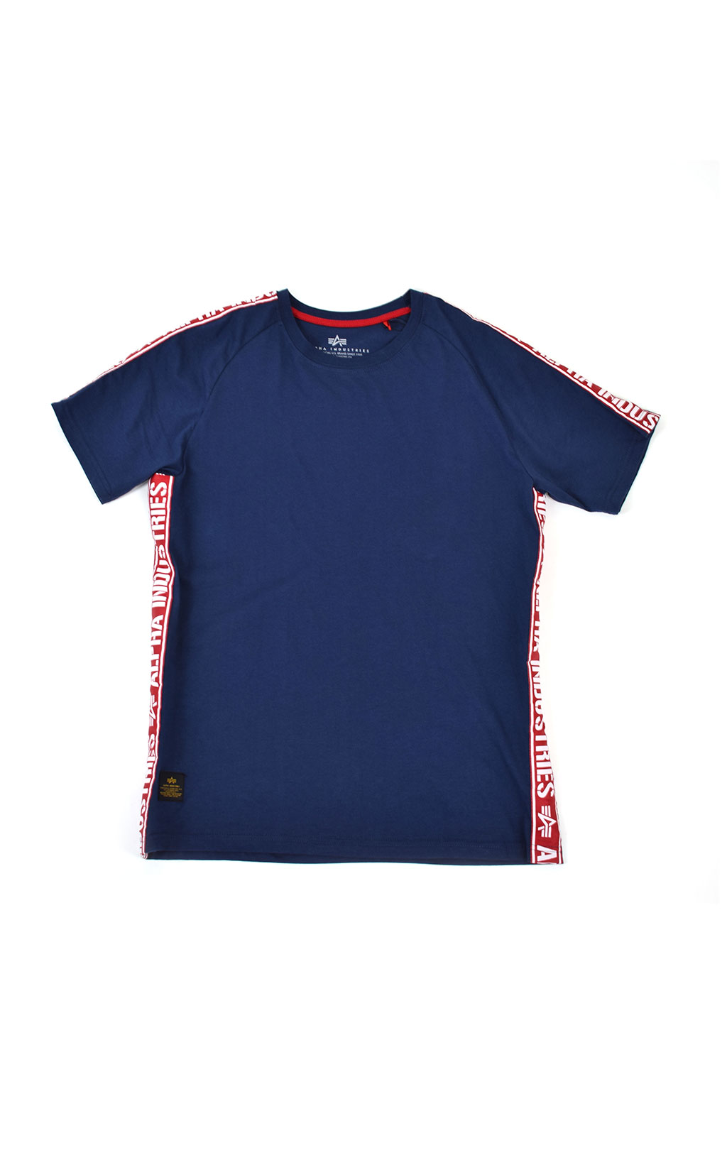 Футболка ALPHA INDUSTRIES AL TYPE T new navy/red 