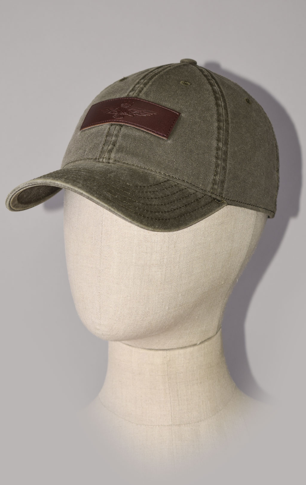 Бейсболка AERONAUTICA MILITARE SS 23/CN verde militare (HA 1133)