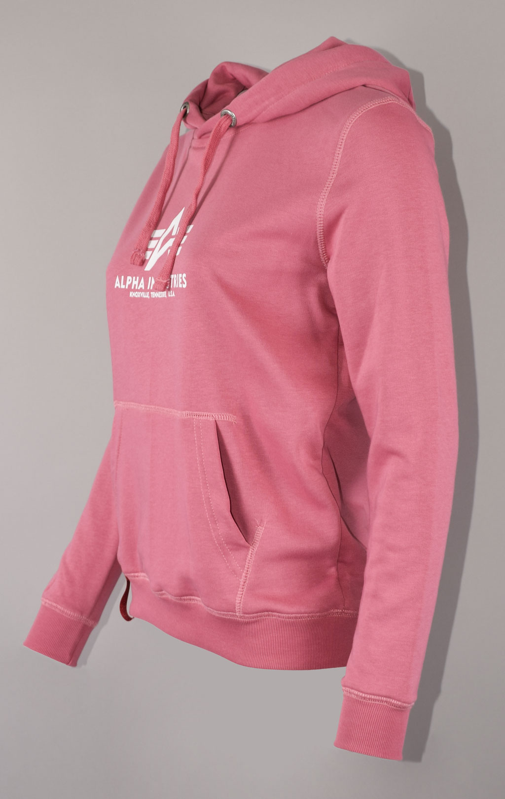 Женская толстовка ALPHA INDUSTRIES NEW BASIC HOODY coral red 