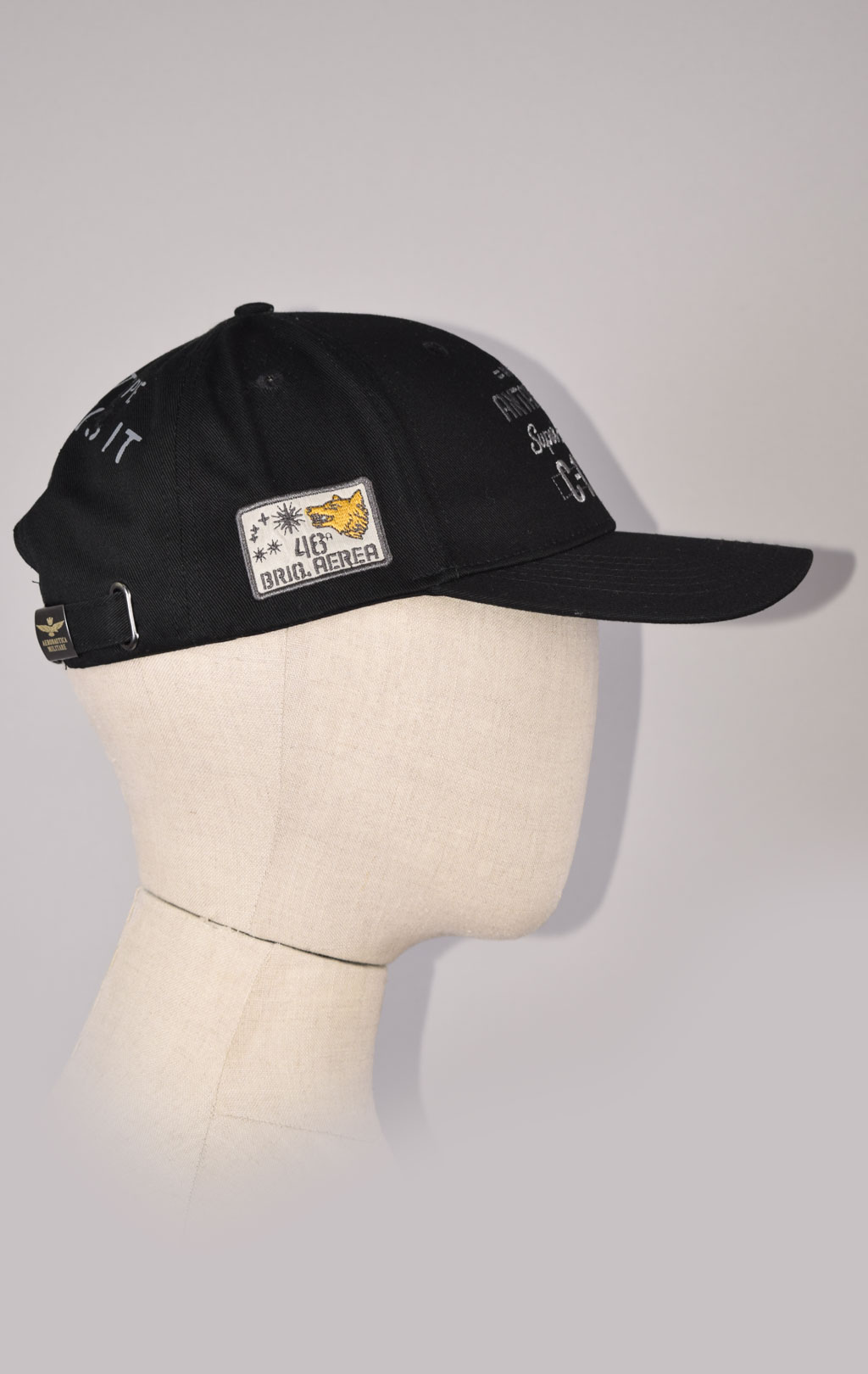 Бейсболка AERONAUTICA MILITARE ANTARCTICA FW 23/24/CN jet black (HA 1151)
