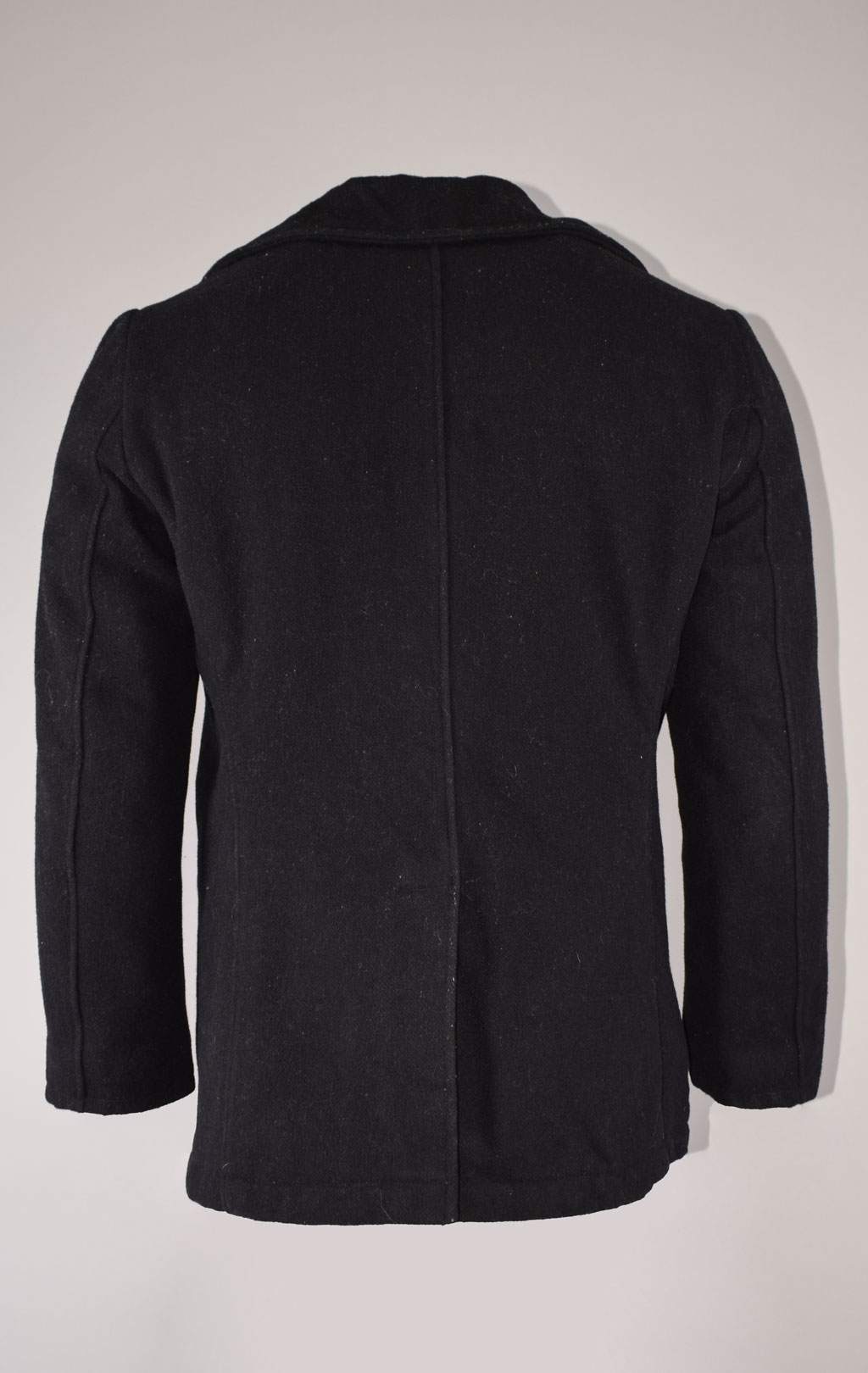 Бушлат морской Alpha Industries PEACOAT шерсть/нейлон black б/у Китай