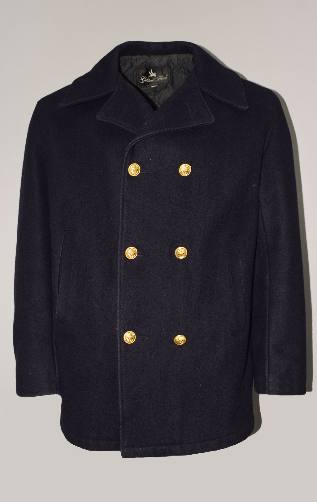 Бушлат морской Golden Fleece PEACOAT navy б/у США